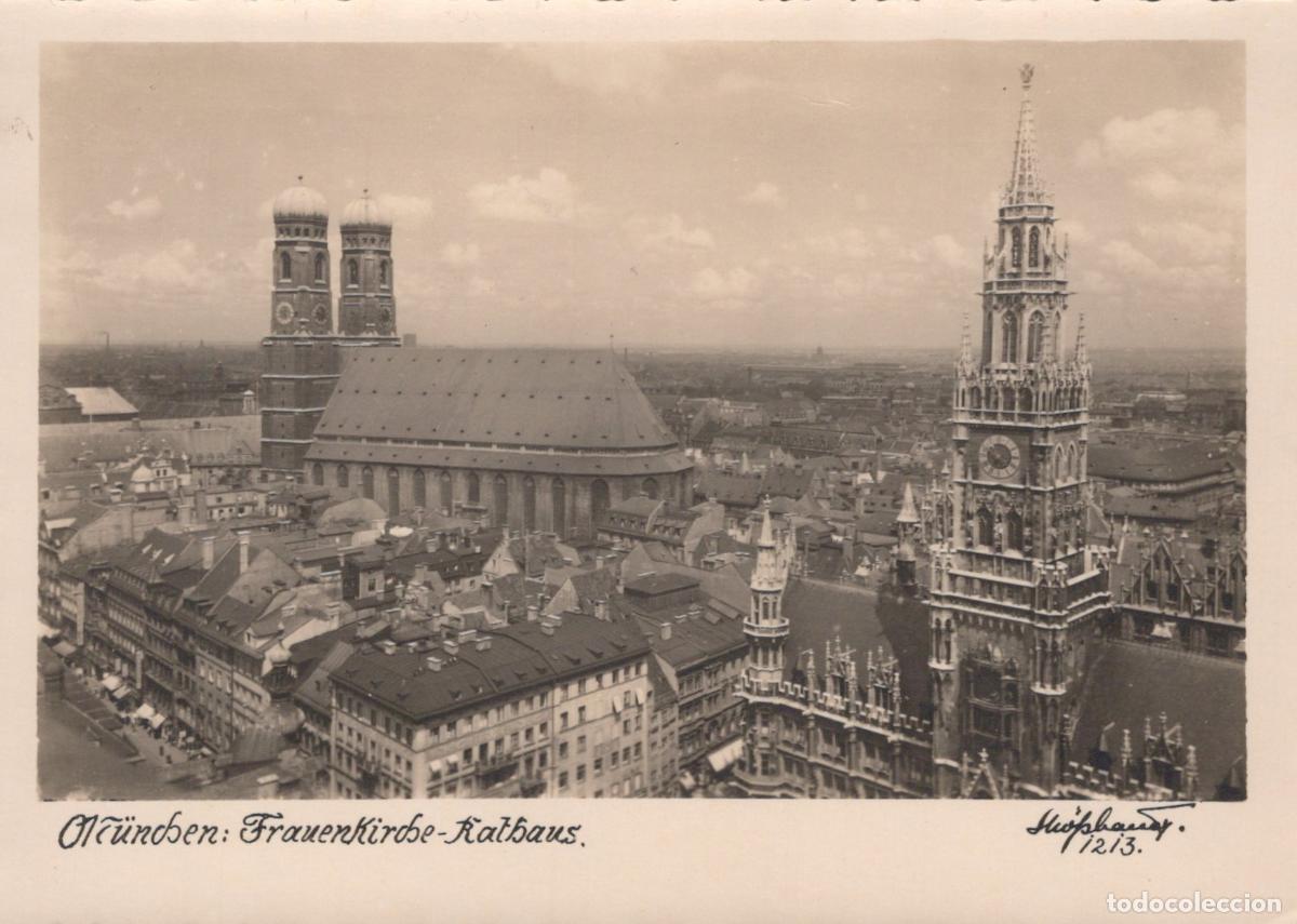 Postkarten: Germany Munich Frauenkirche Cathedral New Town Hall Cityscape Unposted *YAW686