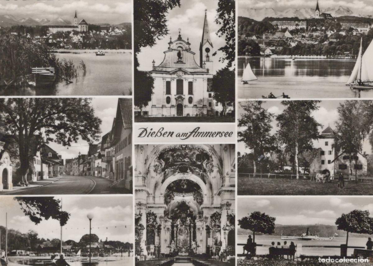 Postales: Germany Diessen am Ammersee Multi View Lake Church Street Scene Vintage *YAW703