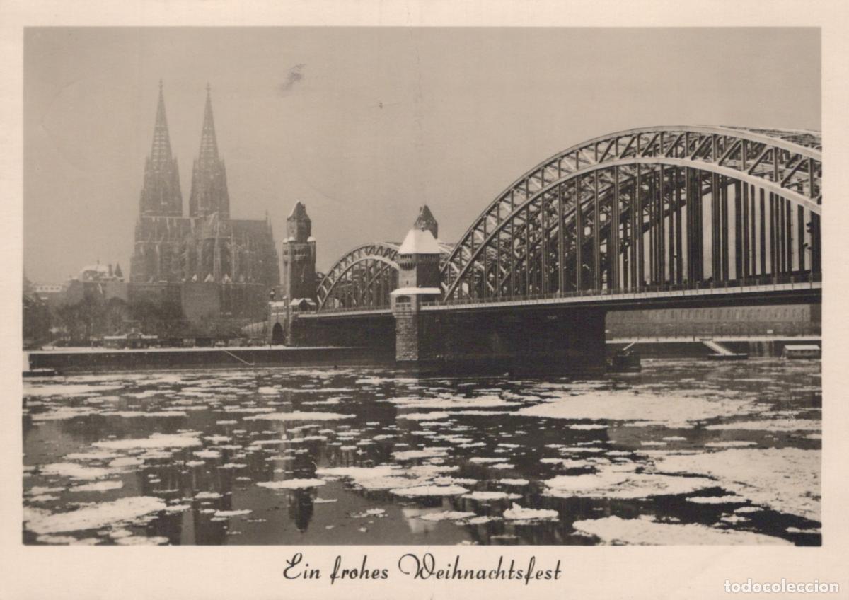 Postkarten: Germany Cologne Cathedral Hohenzollern Bridge Rhine River Ice Floes *YAW701