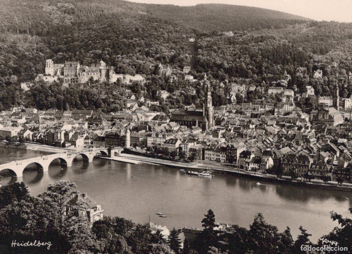 Postcards: Germany Heidelberg Castle Old Bridge Neckar River City View Unposted *YAW710