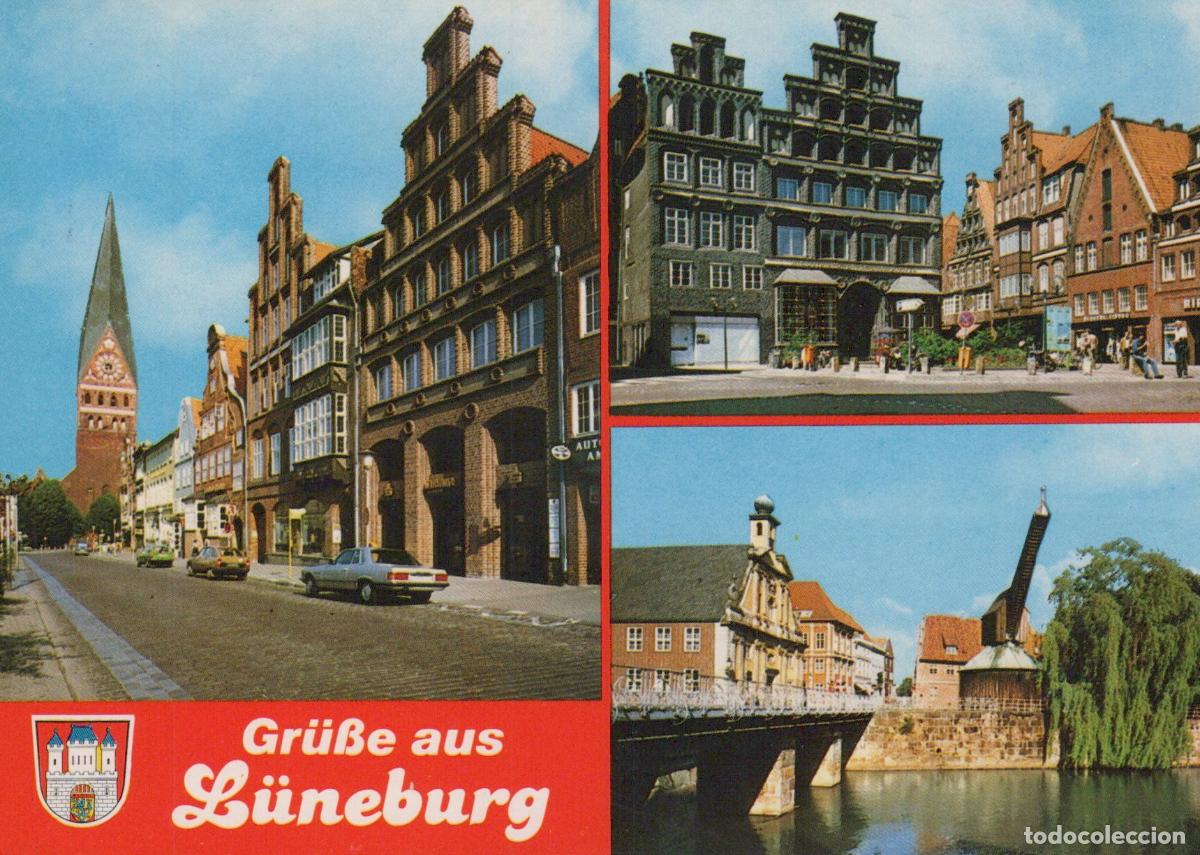 Postcards: Germany L&uuml;neburg Historic Buildings Old Crane and Street Scenes *YAW509