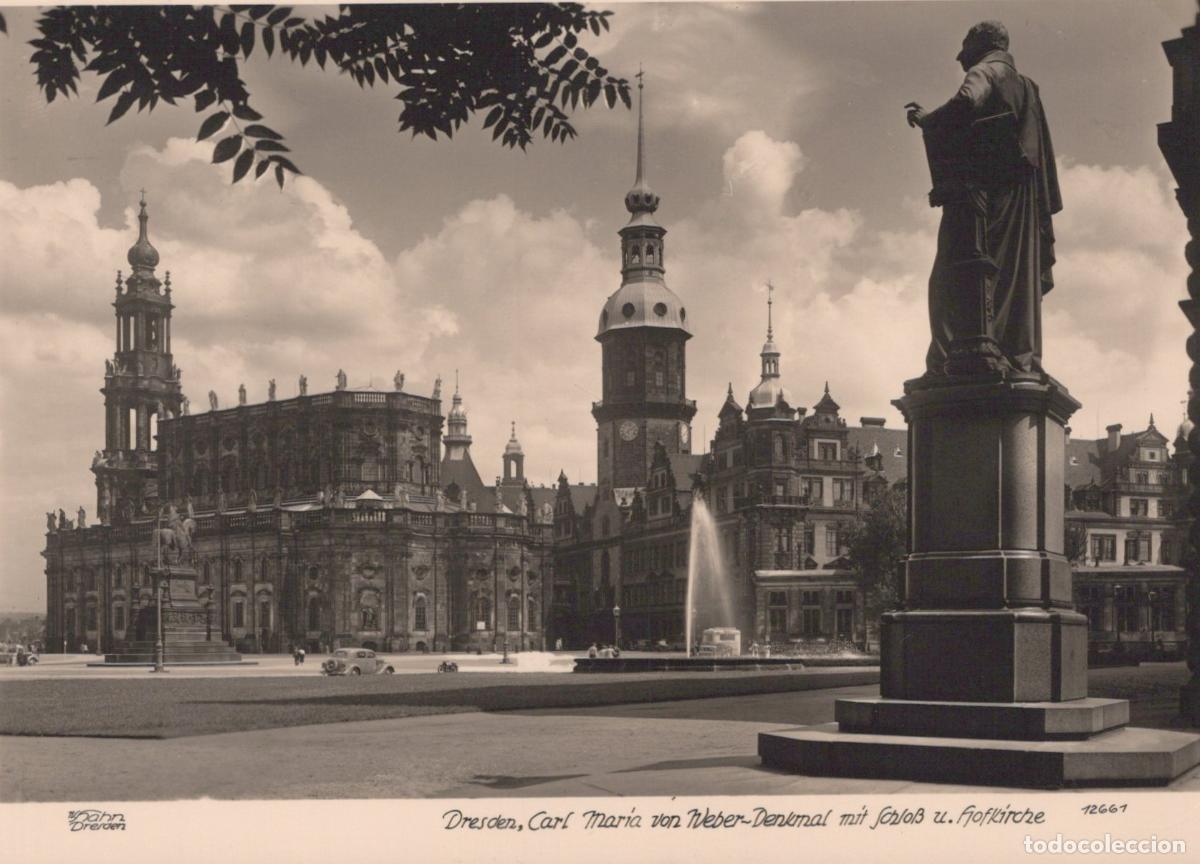 Postales: Germany Dresden Carl Maria von Weber Monument Palace and Unposted *YAW713