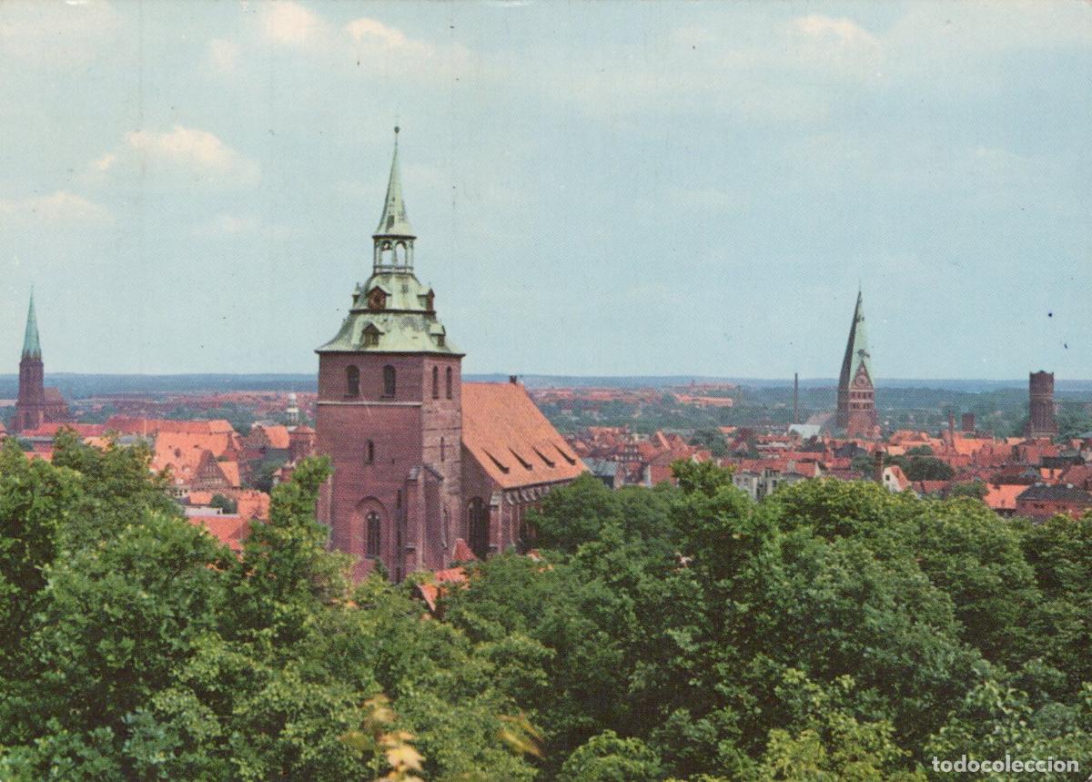 Postkarten: Germany Lueneburg Panoramic View of Cityscape With St Michael S Church *YAW519