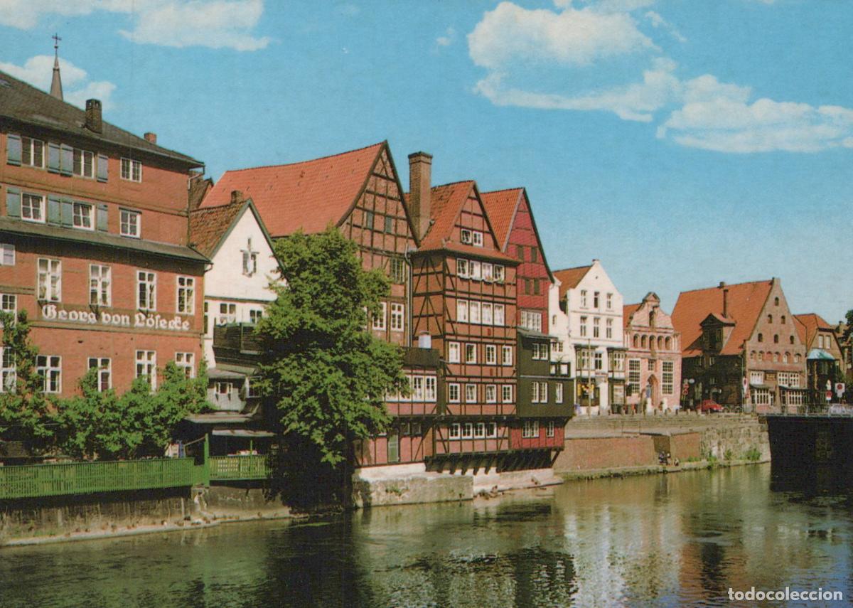 Postales: Germany L&uuml;neburg Historic Buildings Along Ilmenau River Architecture *YAW522