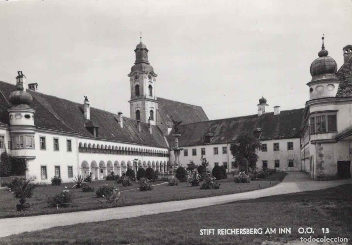 Cartes Postales: Austria Reichersberg Abbey Courtyard Historic Monastery Real Photo *YAW740