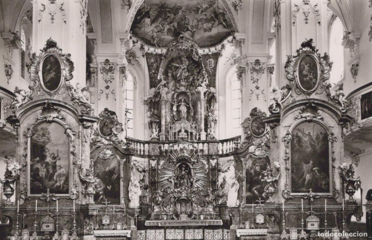 Postcards: Germany Andechs Abbey Church Interior Baroque Altar Real Photo *YAW755