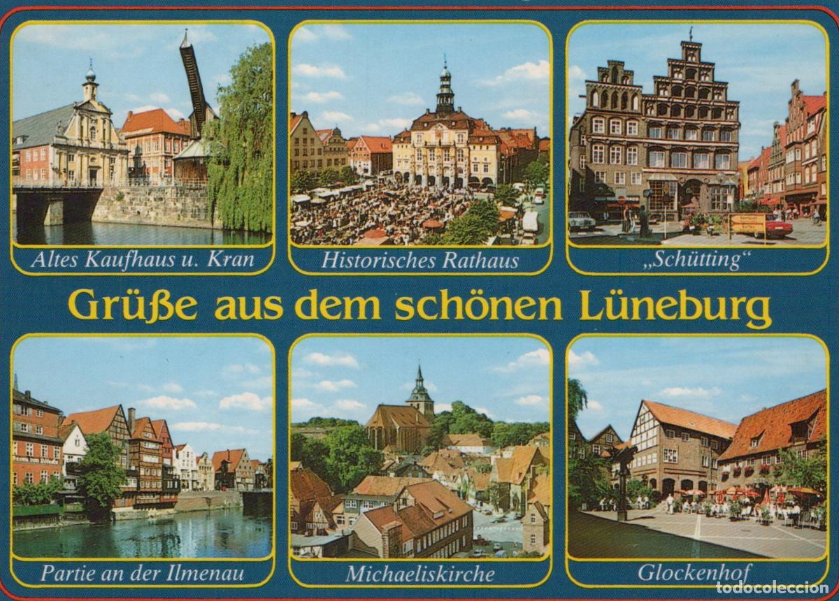 Postcards: Germany L&uuml;neburg Multi View Altes Kaufhaus Historisches Rathaus Unposted *YAW549