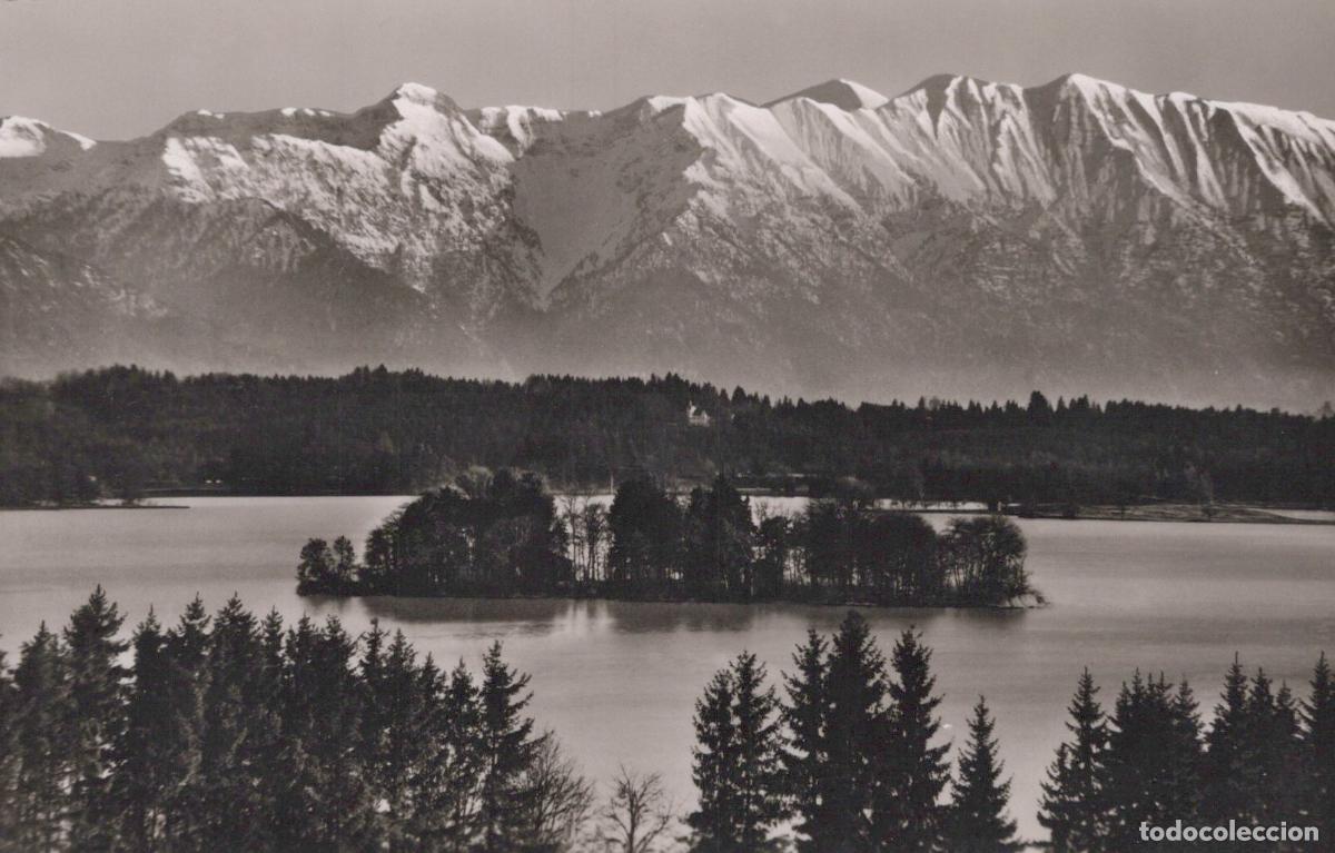 Postcards: Germany Murnau Staffelsee Lake With Alps Mountains View Unposted *YAW773