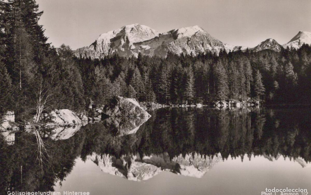 Postais: Germany Berchtesgaden Hintersee Lake Mountain Real Photo Unposted *YAW776