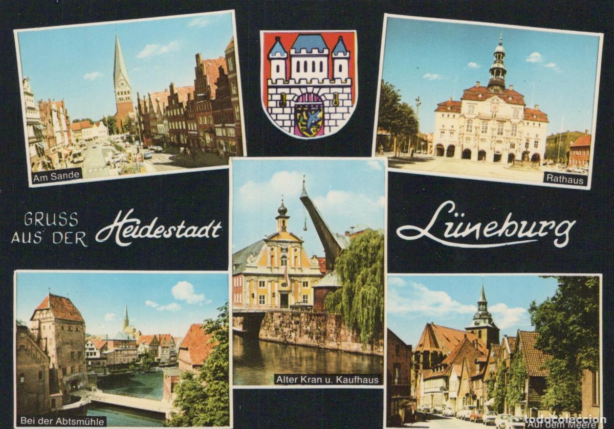 Postais: Germany L&uuml;neburg Multi View Rathaus Alter Kran am Sande Bei der Unposted *YAW567