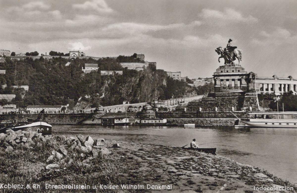 Postais: Germany Koblenz Ehrenbreitstein Fortress and Kaiser Wilhelm Monument *YAW788