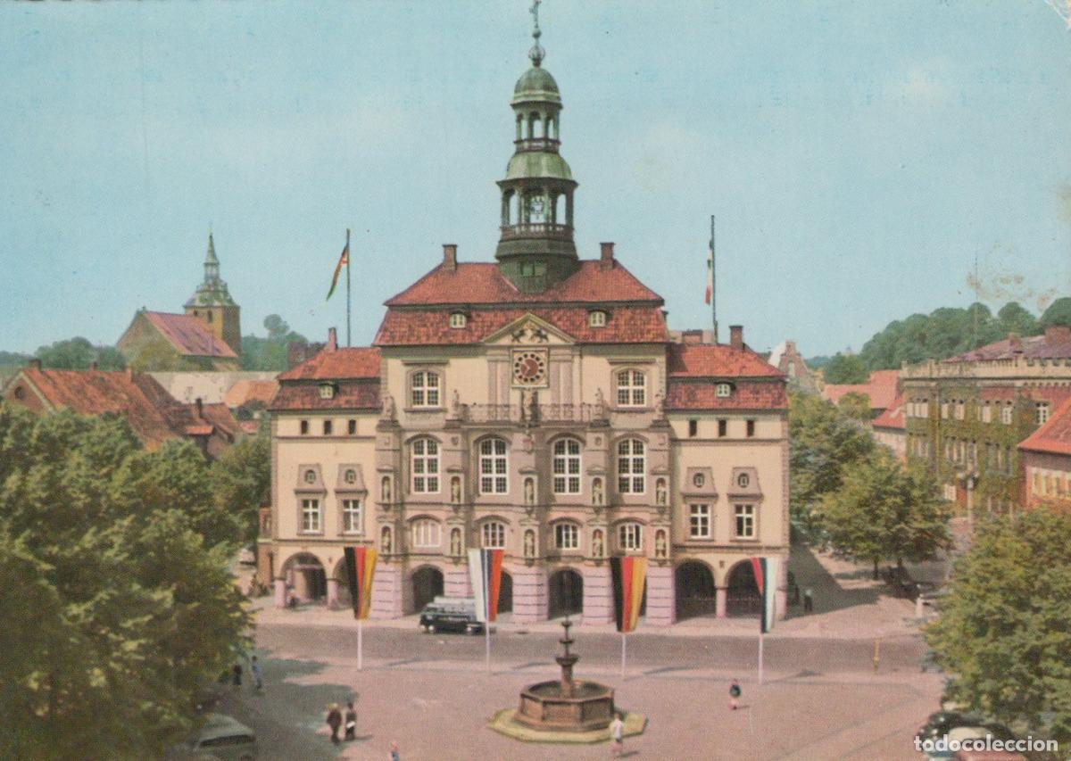 Postais: Germany L&uuml;neburg Town Hall Historic Architecture and Fountain *YAW574