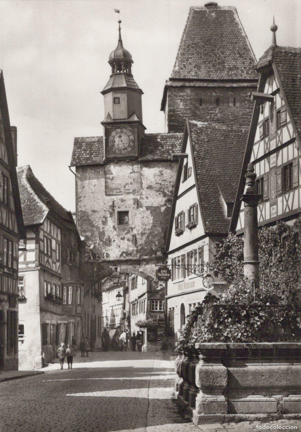 Postcards: Germany Rothenburg Ob der Tauber Roedergasse With Markusturm Unposted *YAW836
