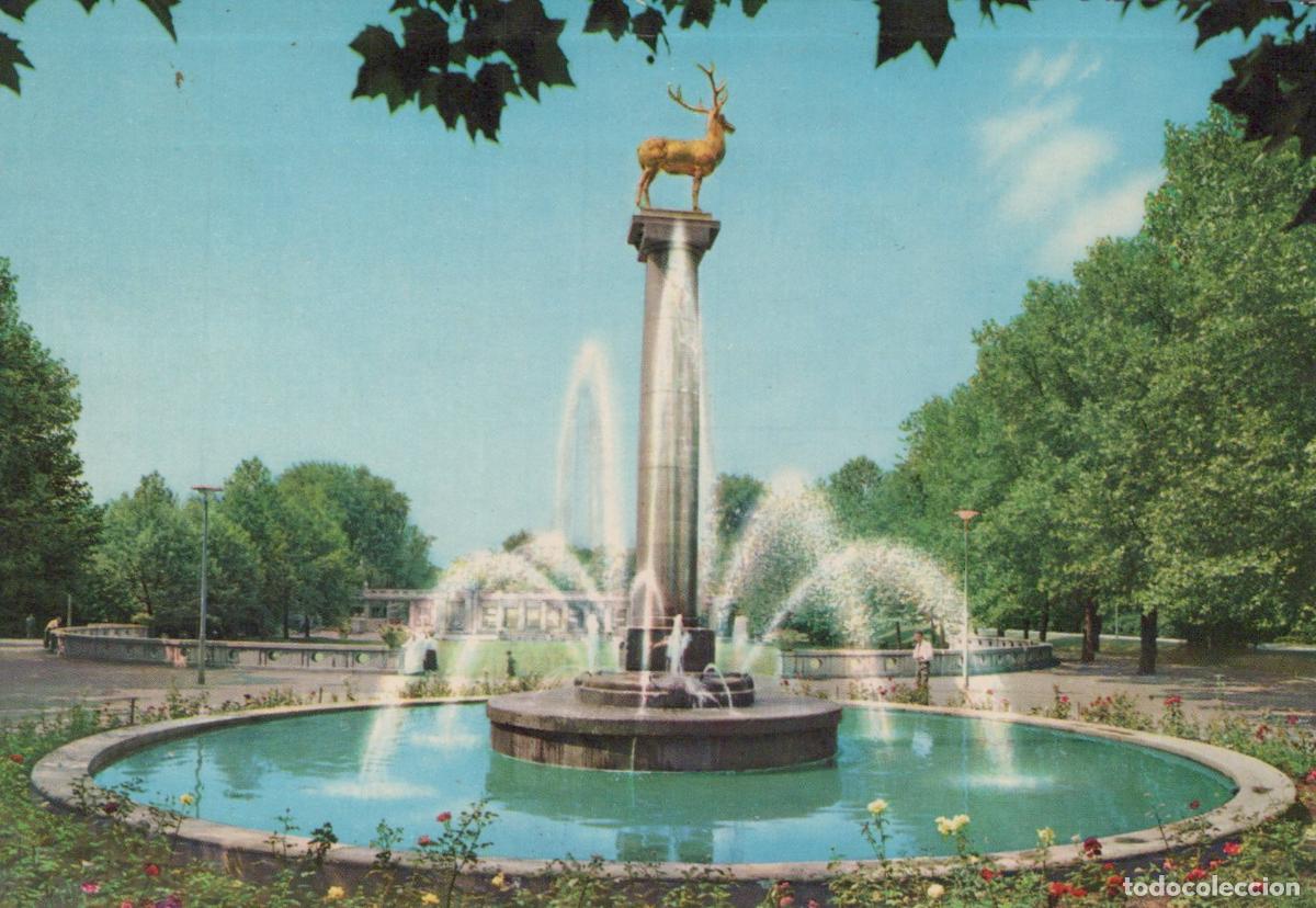Postcards: Germany Berlin Golden Deer Fountain in Schoneberg Park *YAW855