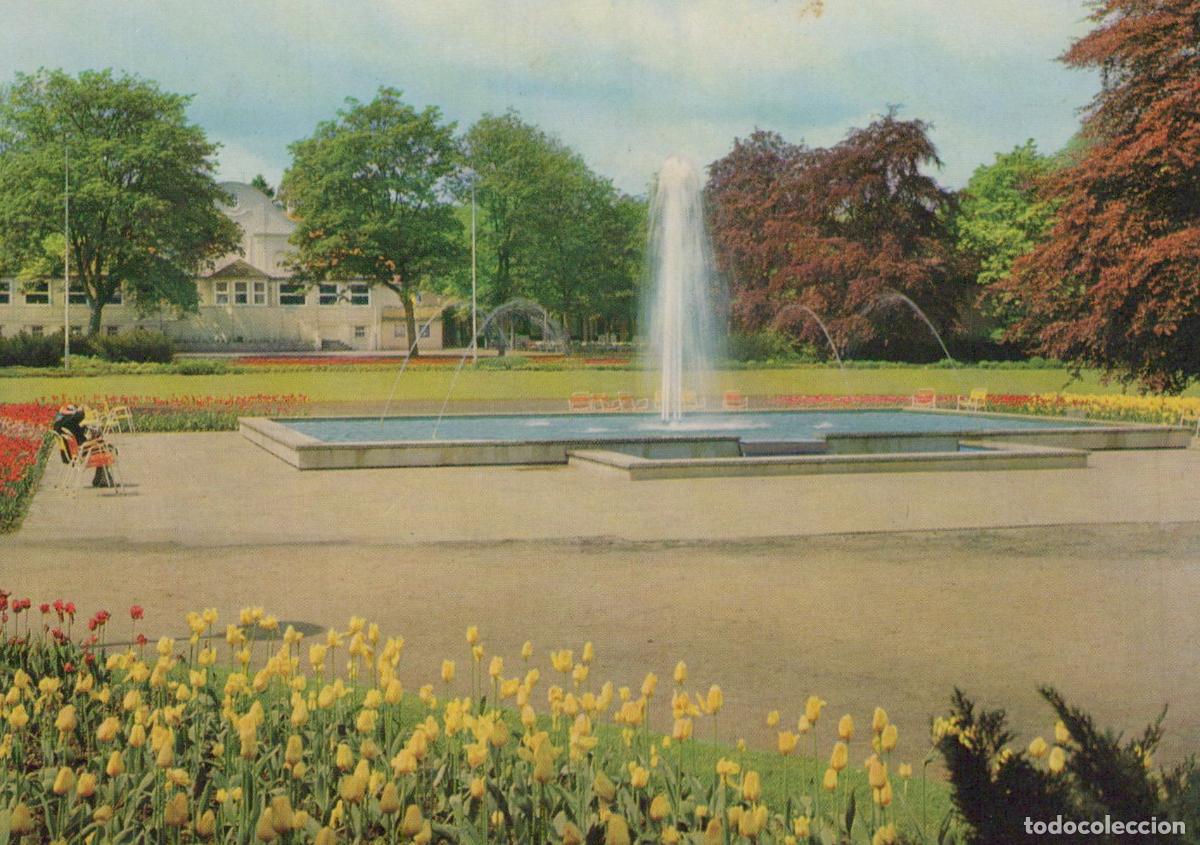 Postcards: Germany L&uuml;neburg Kurpark Springbrunnen und Kurhaus Fountain Unposted *YAW644