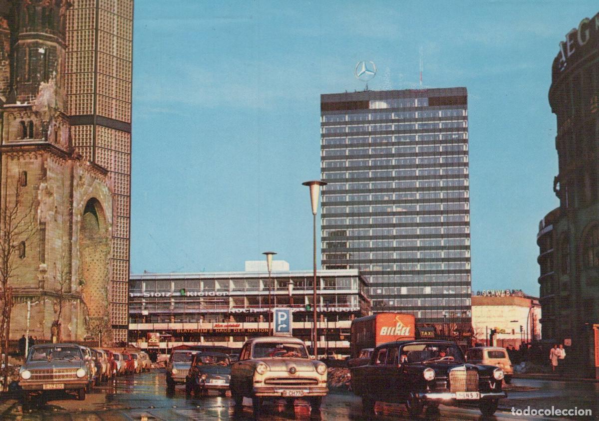Postais: Germany Berlin Europa Center Kaiser Wilhelm Memorial Church 1960s Cars *YAW876