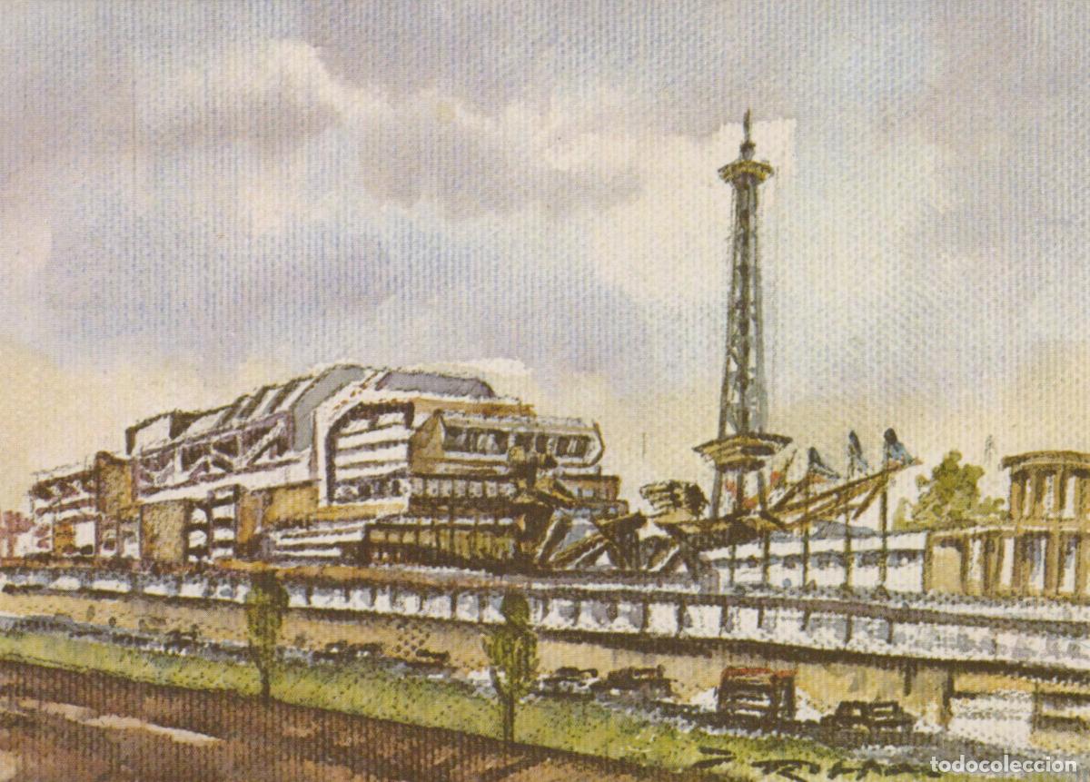 Postcards: Germany Berlin Funkturm Radio Tower and Exhibition Hall 1950s Unposted *YAW883