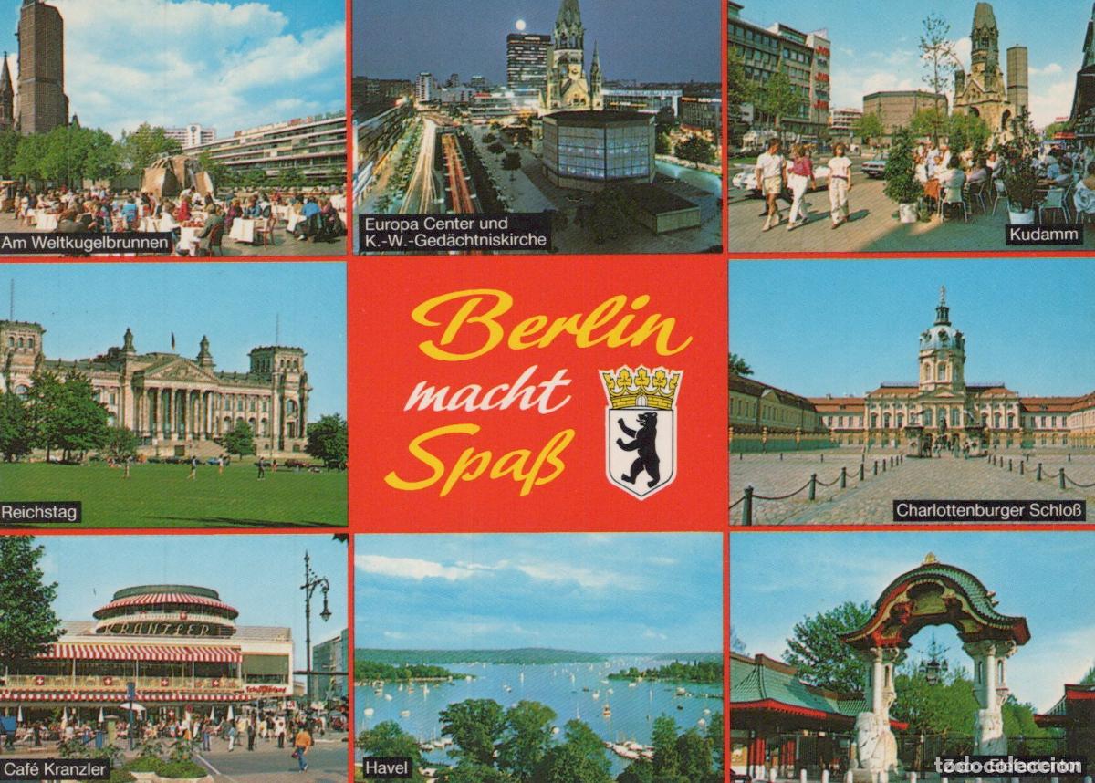 Postcards: Germany Berlin Multi View Europa Center Reichstag Unposted *YAW881