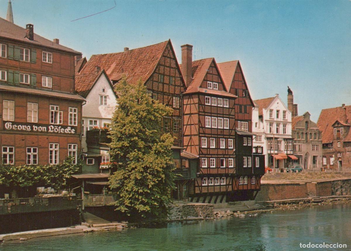 Postkarten: Germany L&uuml;neburg Historic Timber Framed Houses Along the Ilmenau River *YAW654
