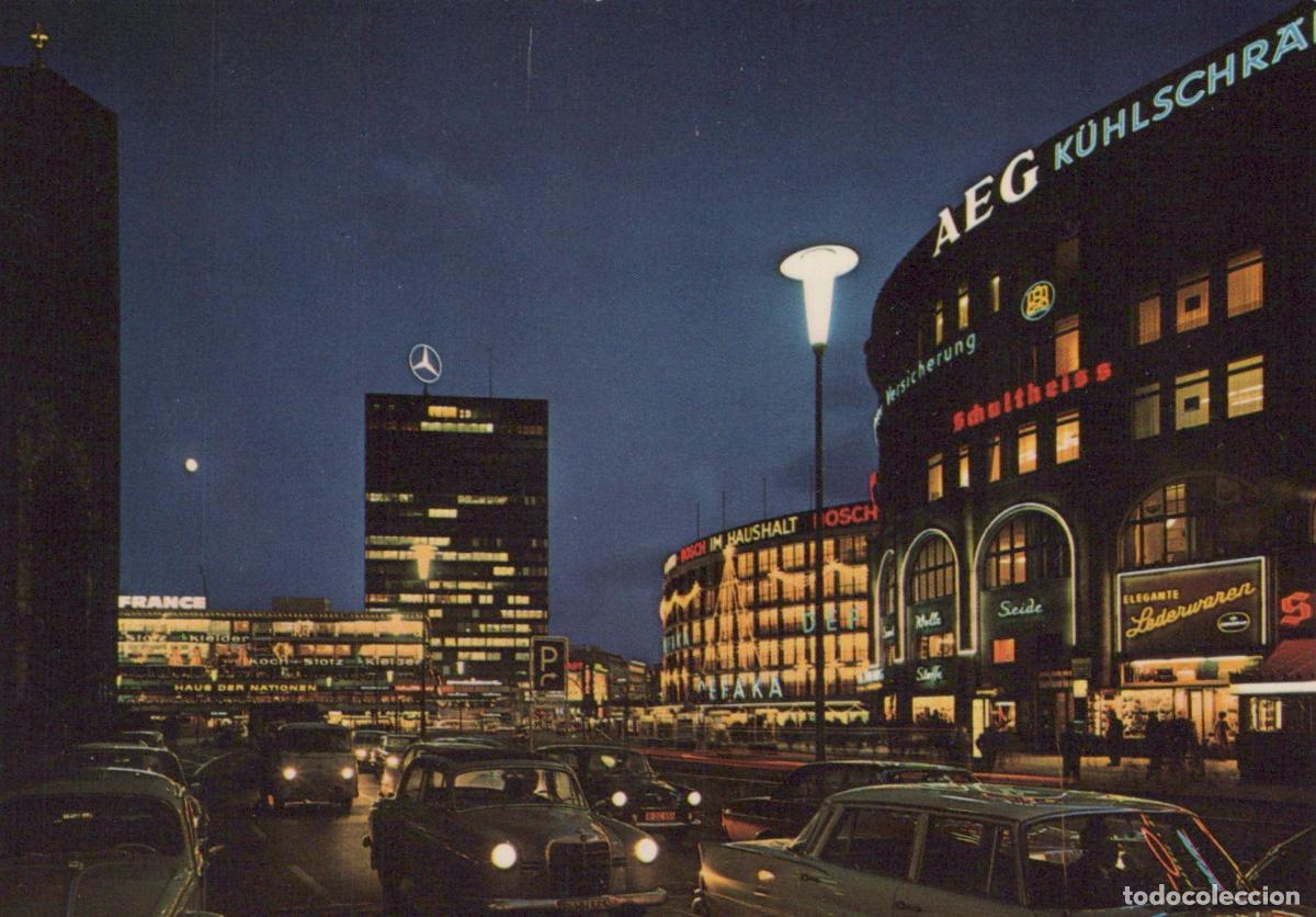 Cartes Postales: Germany Berlin Kurf&uuml;rstendamm With Europa Center At Night Unposted *YAW886