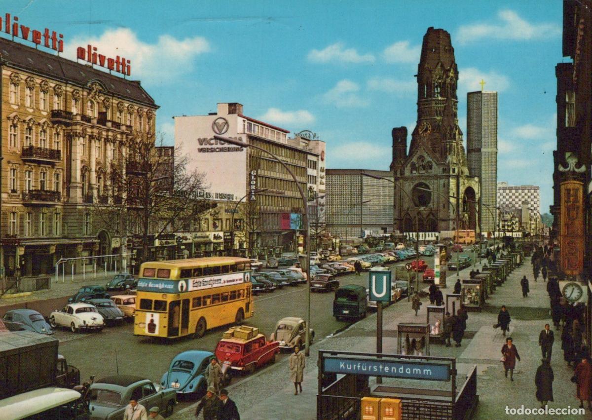 Postcards: Germany Berlin Kurf&uuml;rstendamm With Kaiser Wilhelm Memorial Church and *YAW895