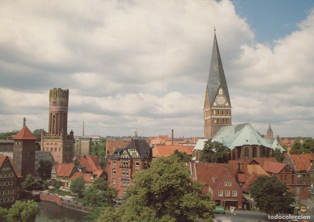 Postales: Germany L&uuml;neburg Lueneburg St Johanniskirche and Water Tower Cityscape *YAW672