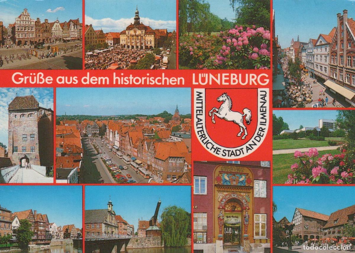 Postales: Germany L&uuml;neburg Historic City Collage Architecture Landscape *YAW684