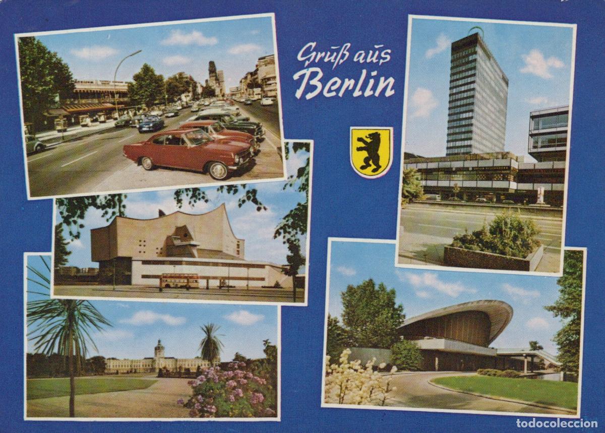 Postales: Germany Berlin Collage With Europa Center Philharmonie Kongresshalle and *YAW940