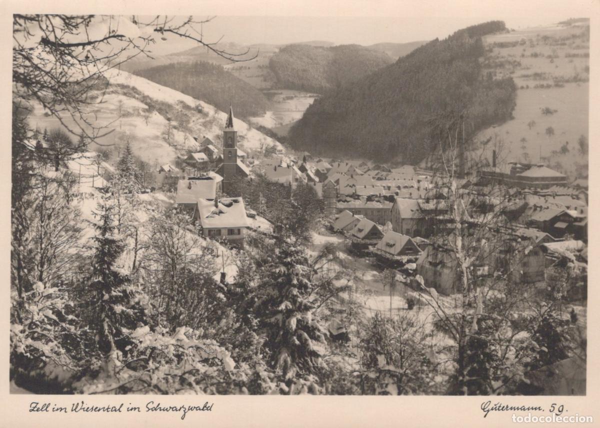 Postales: Germany Zell IM Wiesental Black Forest Winter Landscape Village View *YAW697