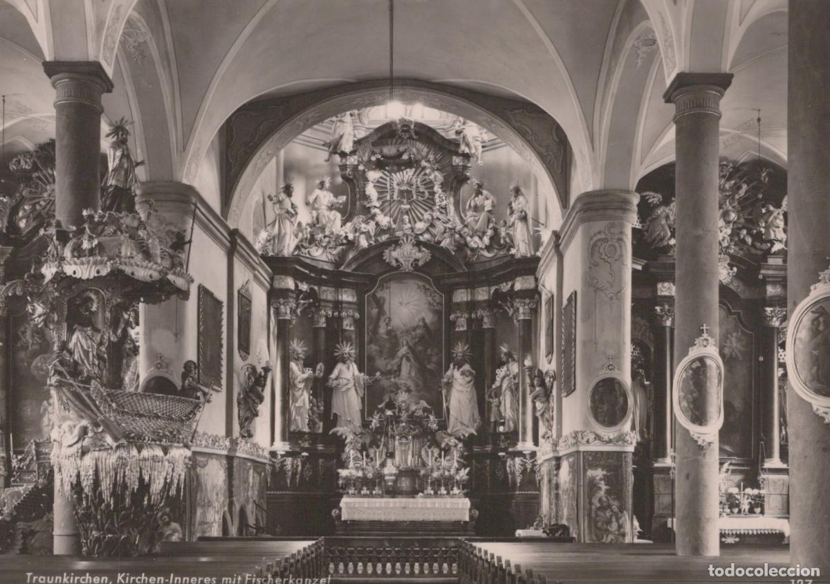 Postales: Austria Traunkirchen Church Interior With Ornate Altar and Unposted *YAW707