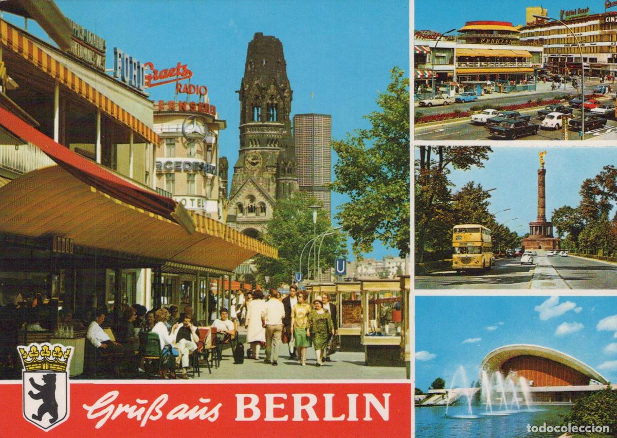Cartoline: Germany Berlin Collage Kaiser Wilhelm Memorial Church Europa Center *YAW973