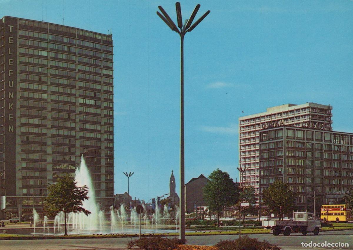 Cartoline: Germany Berlin Ernst Reuter Platz Telefunken Building Fountain Unposted *YAW976