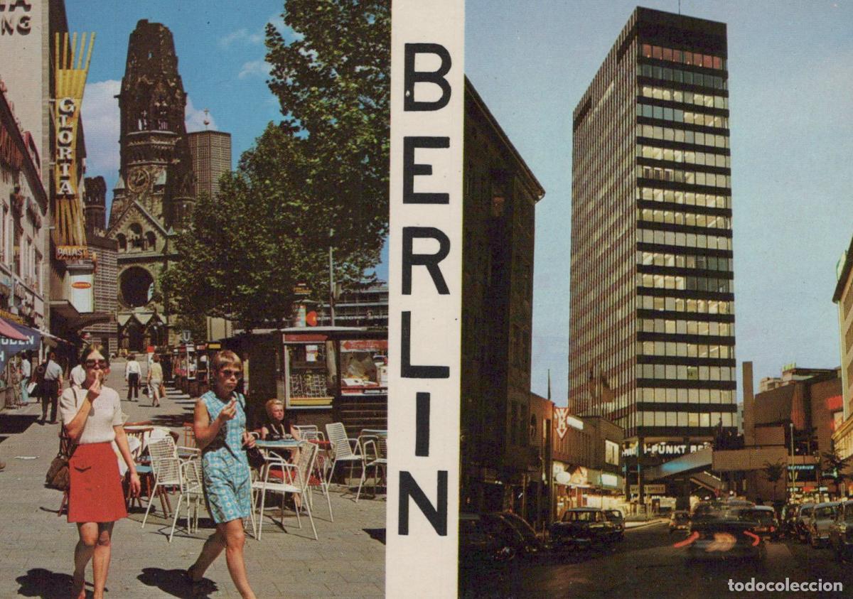 Cartoline: Germany Berlin Kurf&uuml;rstendamm Ged&auml;chtniskirche Europa Center Unposted *YAW978