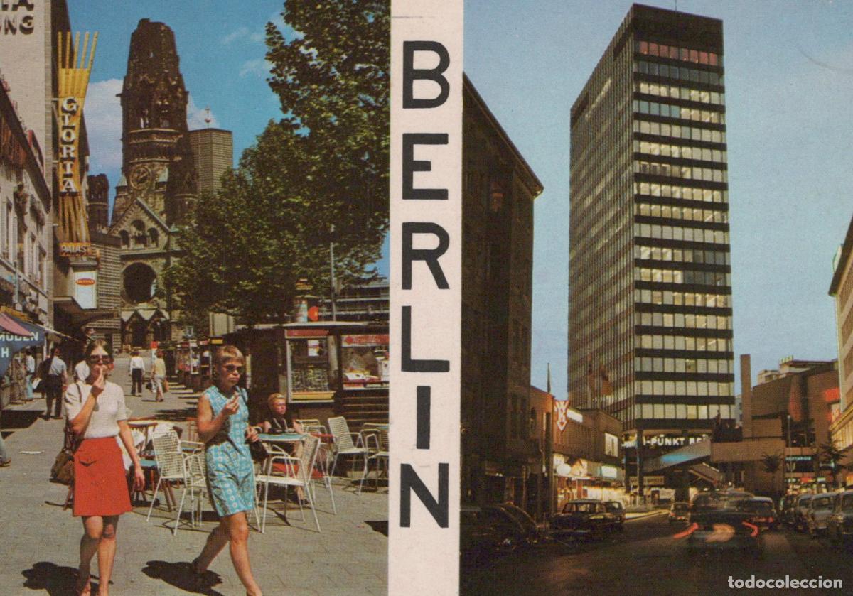 Cartoline: Germany Berlin Kurf&uuml;rstendamm Ged&auml;chtniskirche Europa Center Modern *YAW983