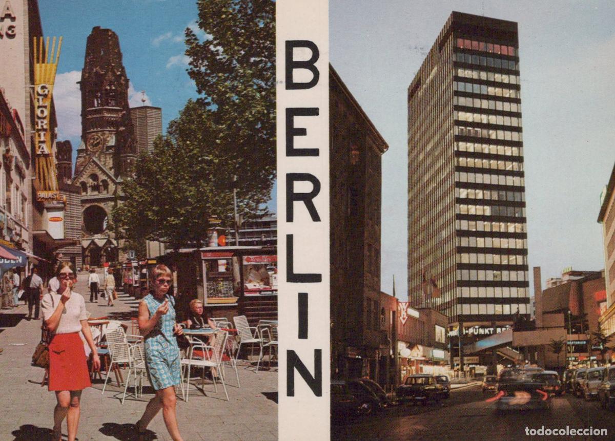 Cartoline: Germany Berlin Cityscape With Ged&auml;chtniskirche and Modern Buildings *YAW988