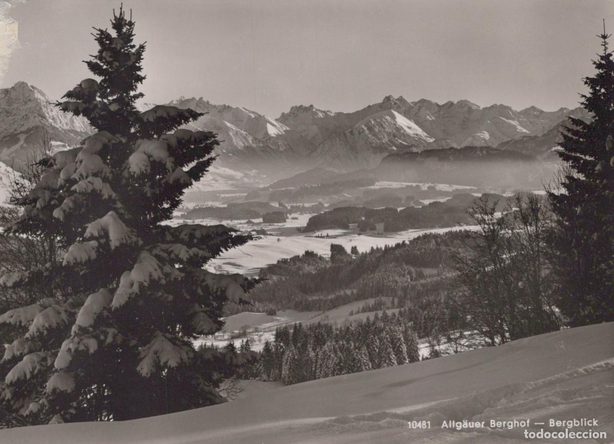 Postcards: Germany Sonthofen Allg&auml;uer Berghof Mountain View Winter Real Photo *YAW739