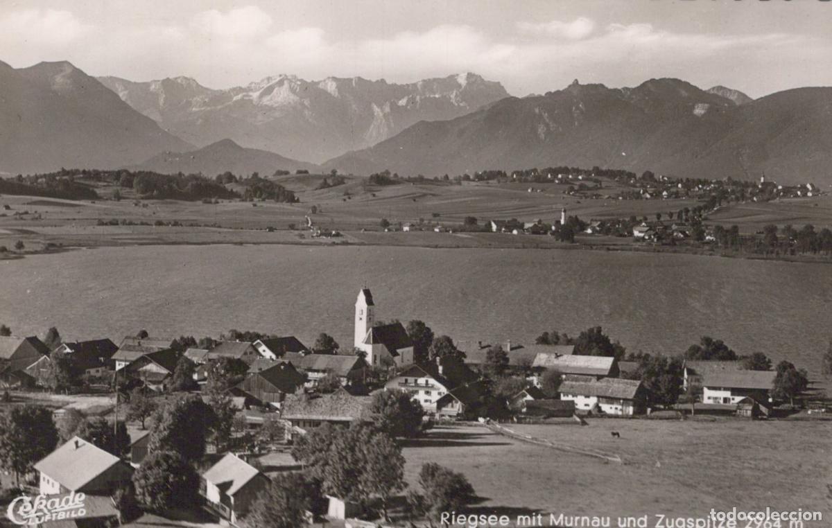 Postais: Germany Riegsee With Murnau and Zugspitze Bavarian Alps Vintage Unposted *YAW774