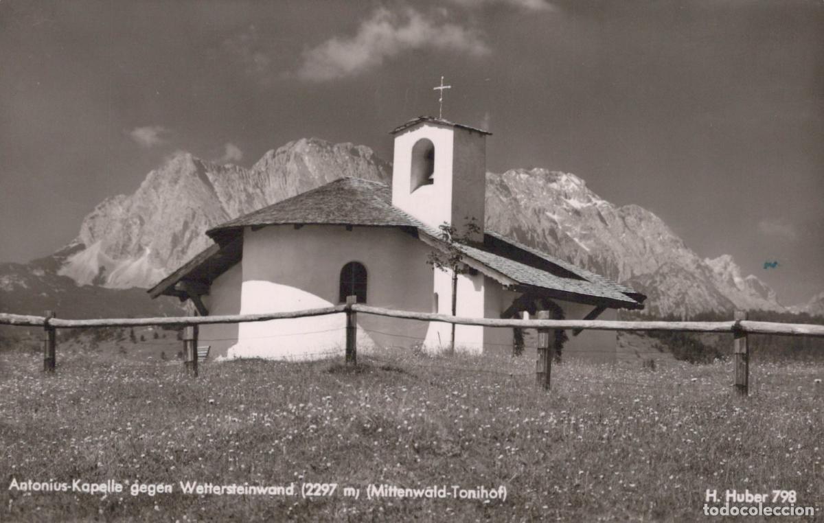 Postais: Germany Mittenwald Tonihof Antonius Chapel With Wettersteinwand *YAW787