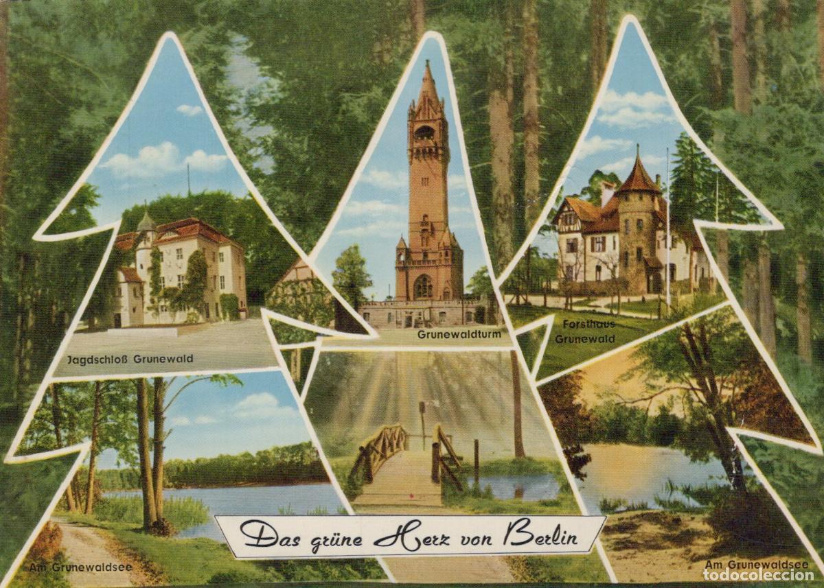 Postcards: Germany Berlin Grunewald Forest Hunting Lodge Tower Forester S House *YAW864