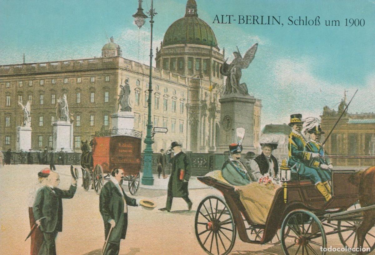 Postcards: Germany Berlin Alt Schloss Um 1900 Imperial Palace Horse Carriages *YAW909