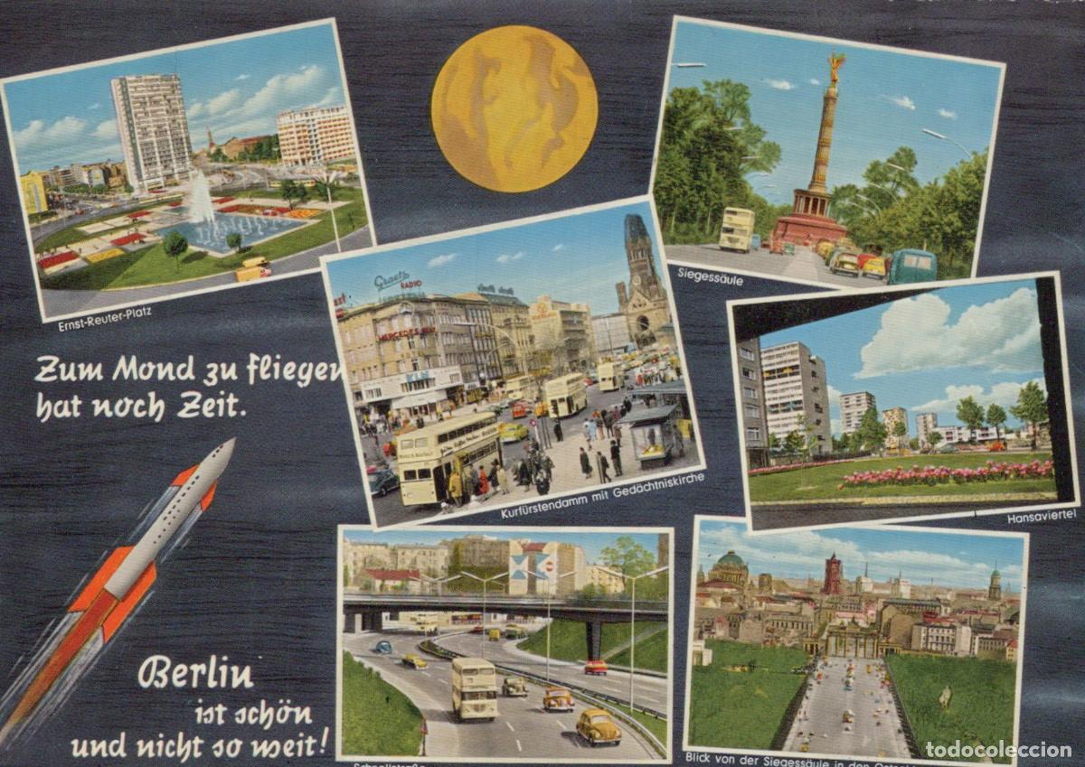 Postkarten: Germany Berlin Collage With Ernst Reuter Platz Siegess&auml;ule *YAW912
