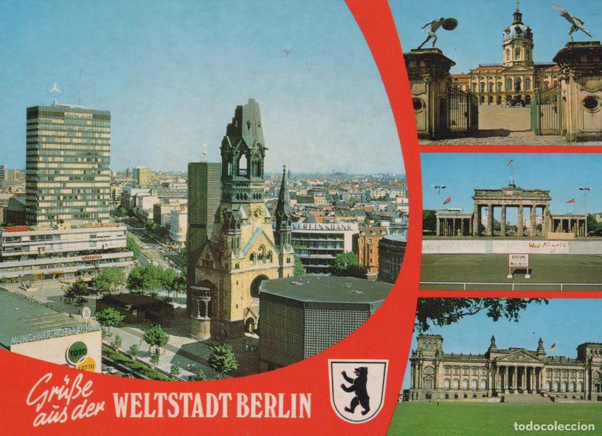 Postcards: Germany Berlin City Collage Kaiser Wilhelm Memorial Church Brandenburg *YAW924