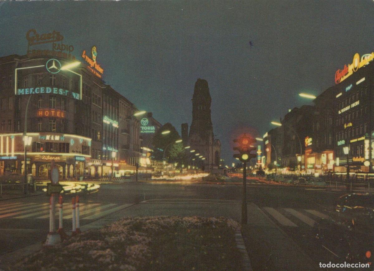 Postales: Germany Berlin Charlottenburg Kurf&uuml;rstendamm Night View With Kaiser *YAW939