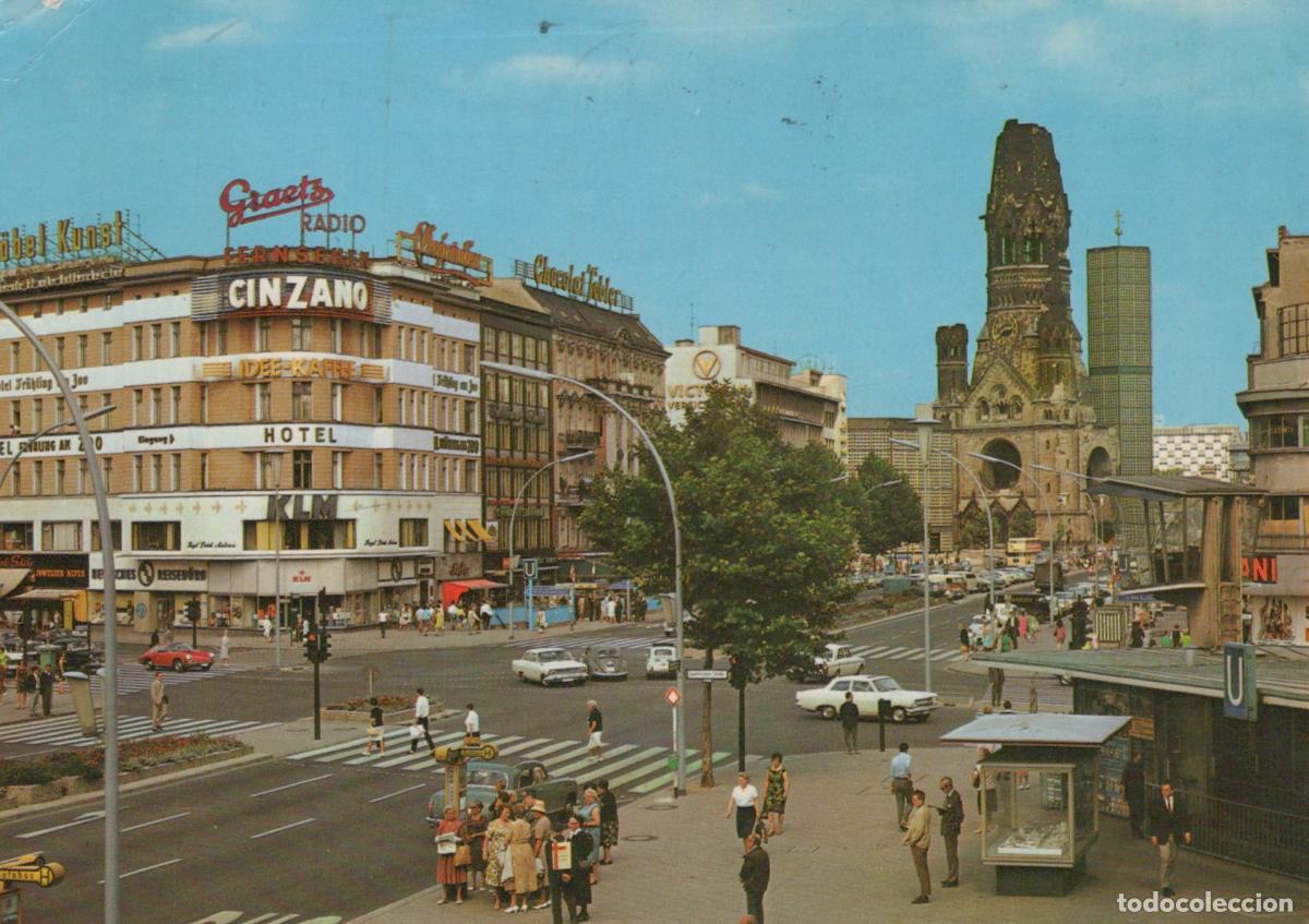 Postales: Germany Berlin Kaiser Wilhelm Memorial Church Breitscheidplatz 1960s *YAW959