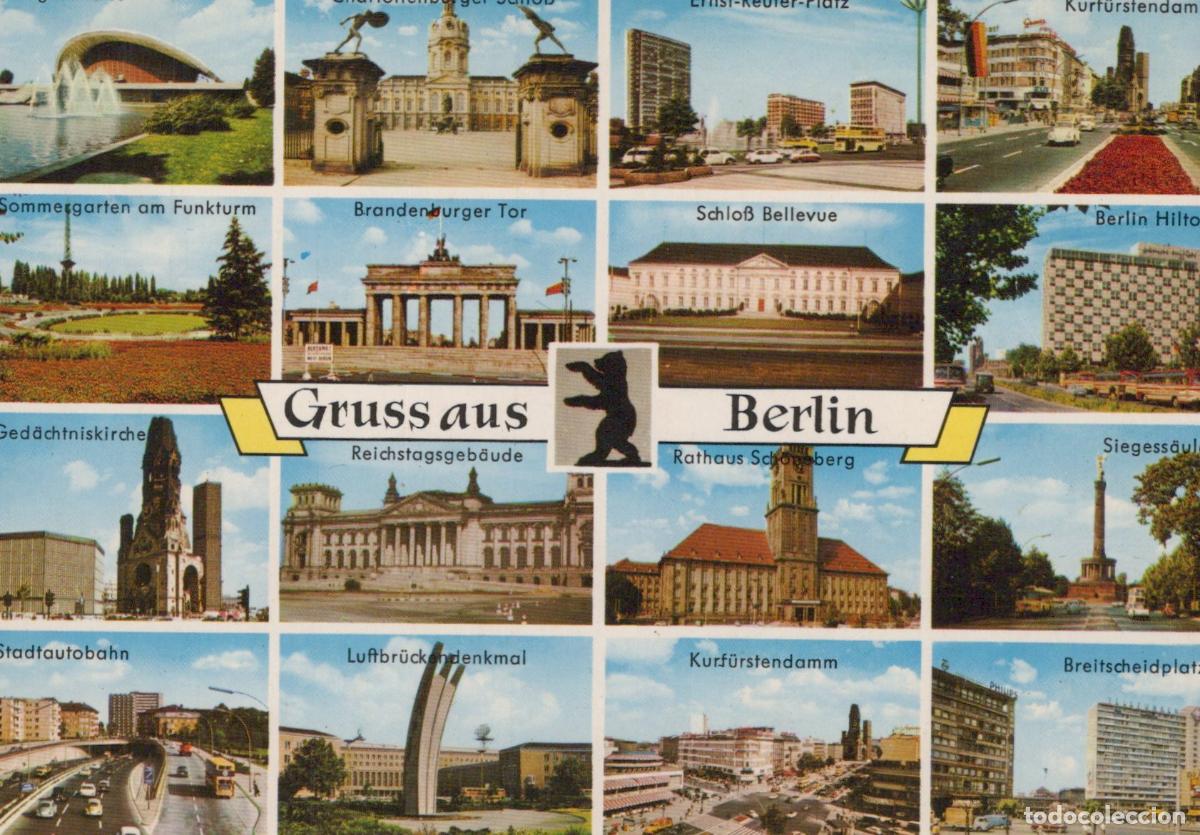 Postales: Germany Berlin Multi View Brandenburg Gate Hilton Unposted *YAW964