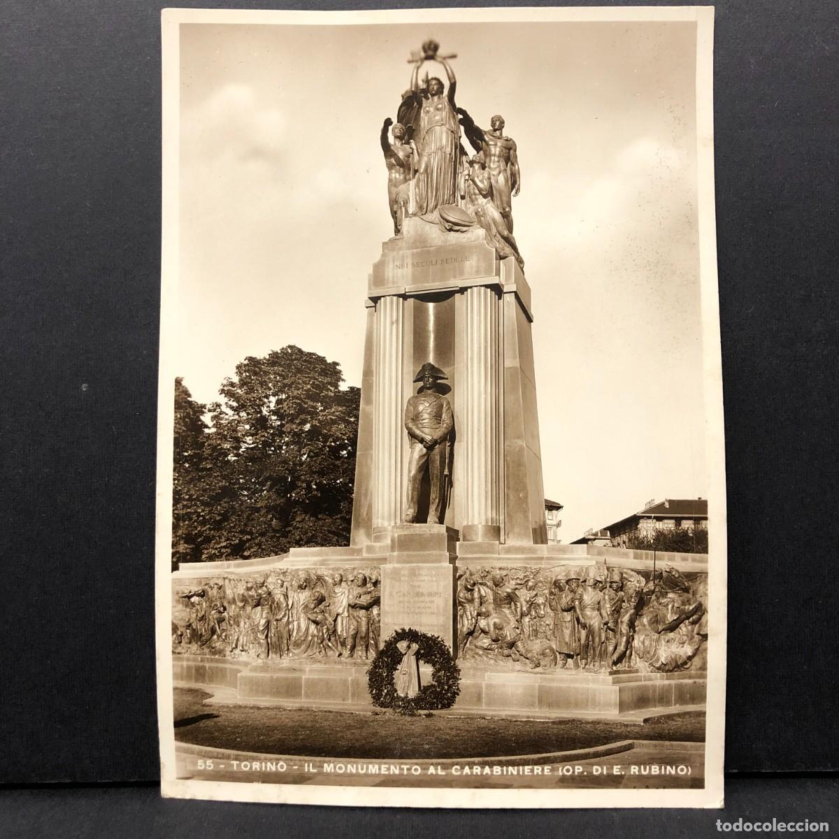 Cartes Postales: TORINO - IL MONUMENTO AL CARABINIERE (OP. DI E. RUBINO) - N&ordm; 55 - POSTAL / 5395
