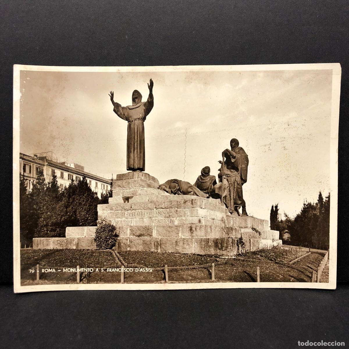 Postkarten: ROMA - MONUMENTO A S. FRANCESCO D'ASSISI - N&ordm; 79 - POSTAL / 5396