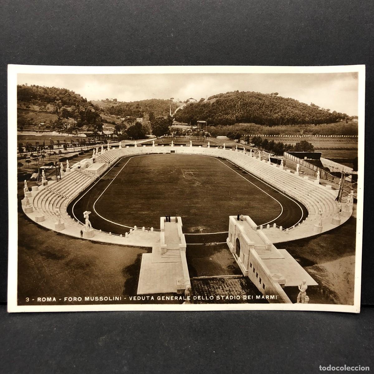 Postales: ROMA - FORO MUSSOLINI - VEDUTA GENERALE DELLO STADIO DEI MARMI - N&ordm; 3 - E. VERDESI - POSTAL / 5412