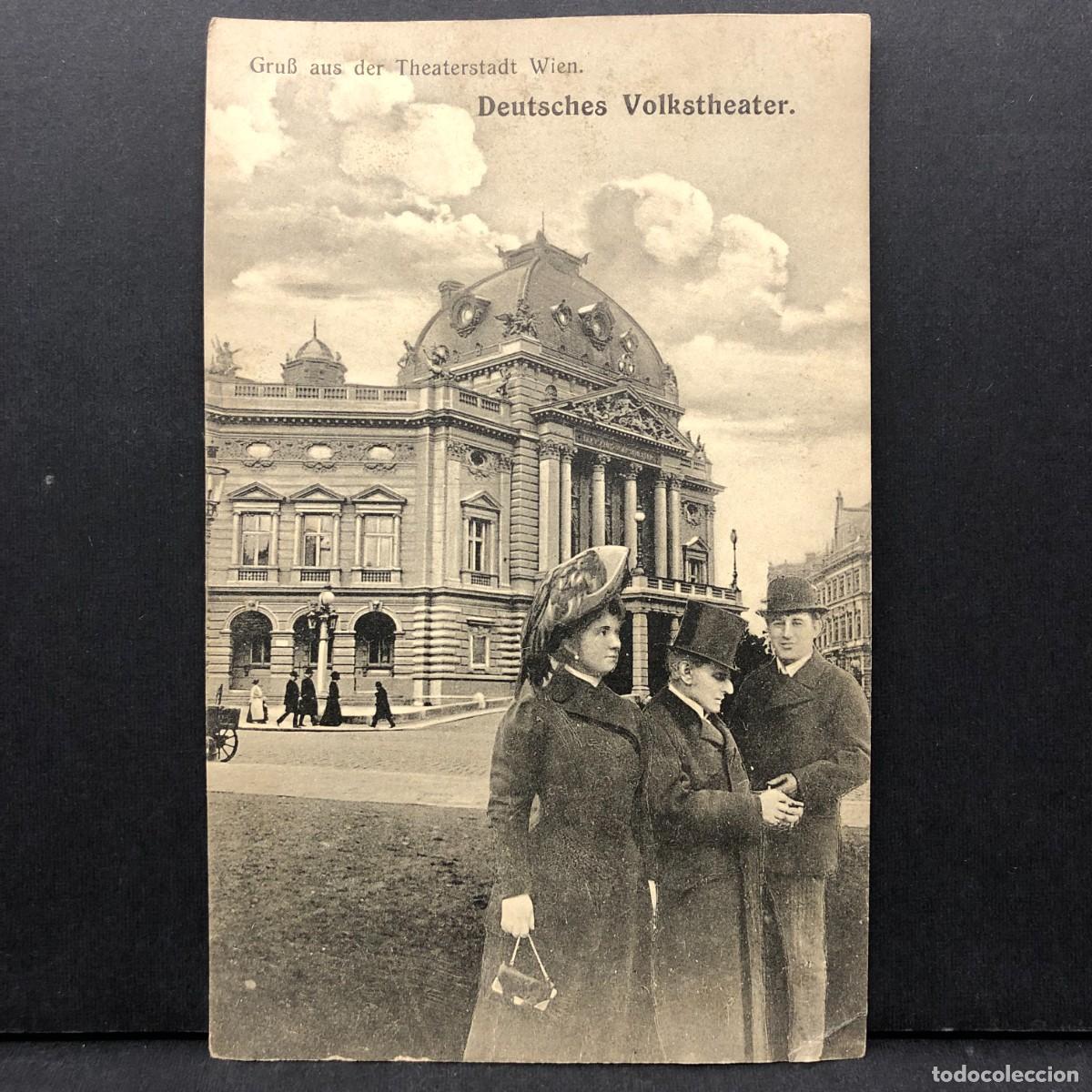 Postales: GRUB AUS DER THEATERSTADT WIEN - DEUTSCHES VOLKSTHEATER - POSTAL / 5433