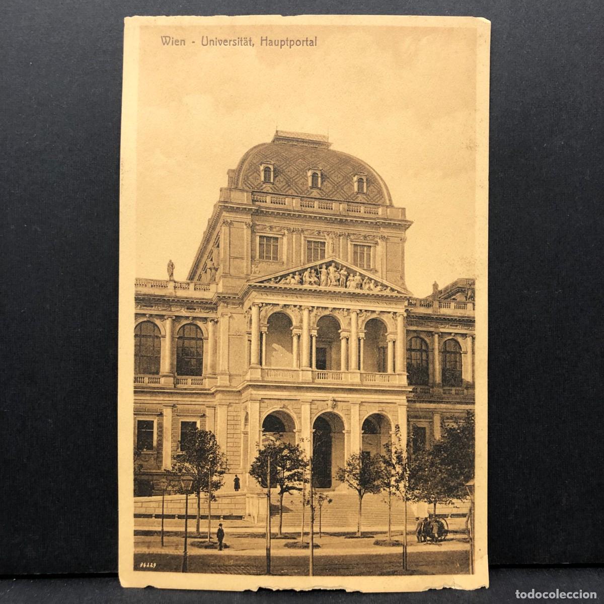 Postales: WIEN - UNIVERSIT&Auml;T, HAUPTPORTAL - POSTAL / 5440